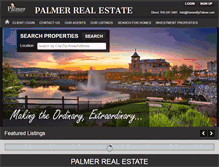 Tablet Screenshot of homesbypalmer.com